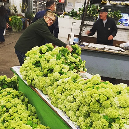 The San Francisco Flower Market.